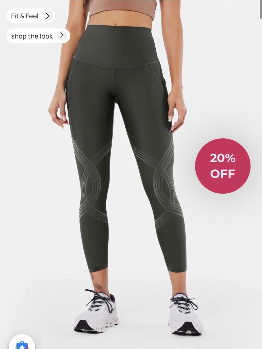 Fanka Body Sculpt Side Pocket 7/8 Leggings